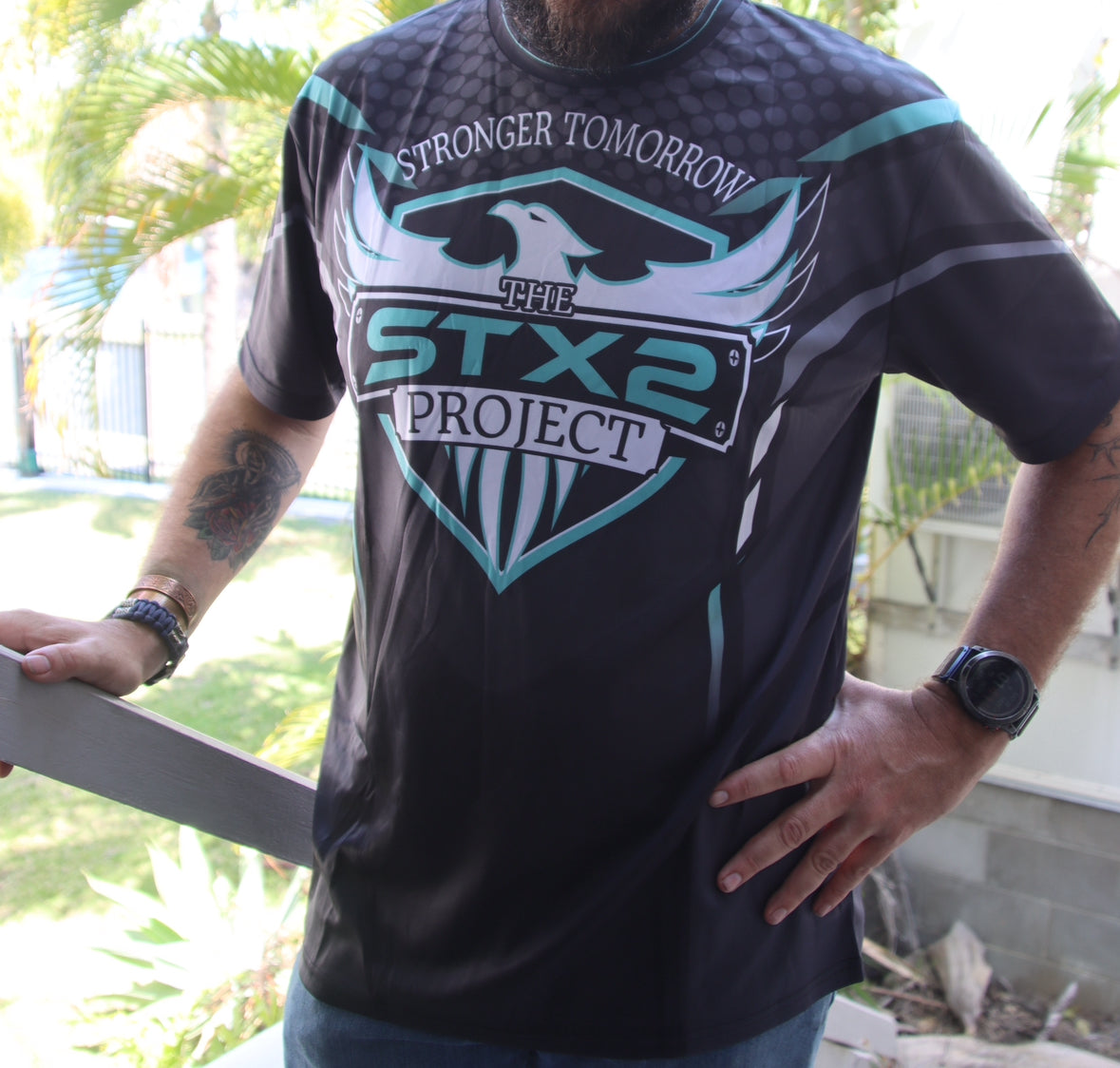 Men’s STX2 Project- Charcoal/Aqua - GFOUR HAT CO.