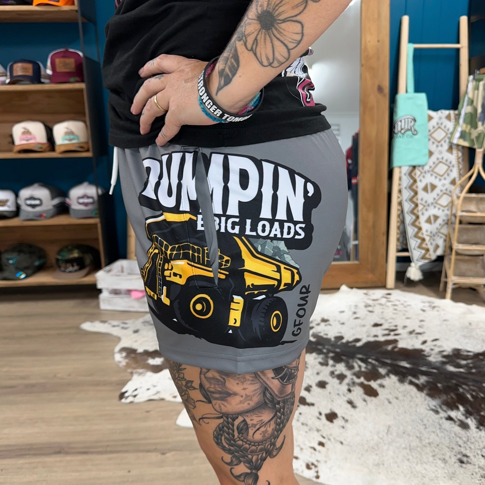 Unisex Footy Shorts - “Dumpin' Big Loads"