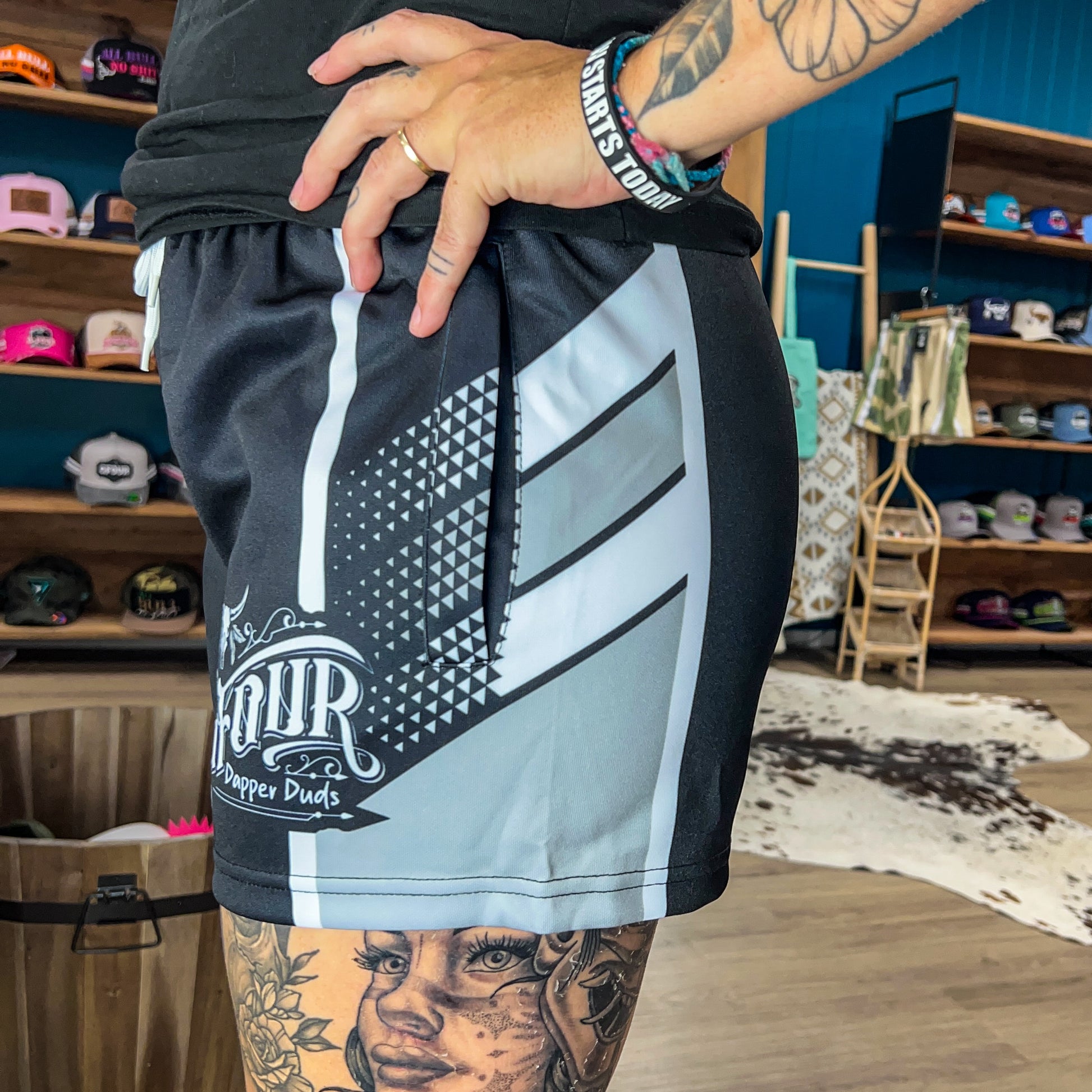 Unisex Footy Shorts - “Dino Juice"