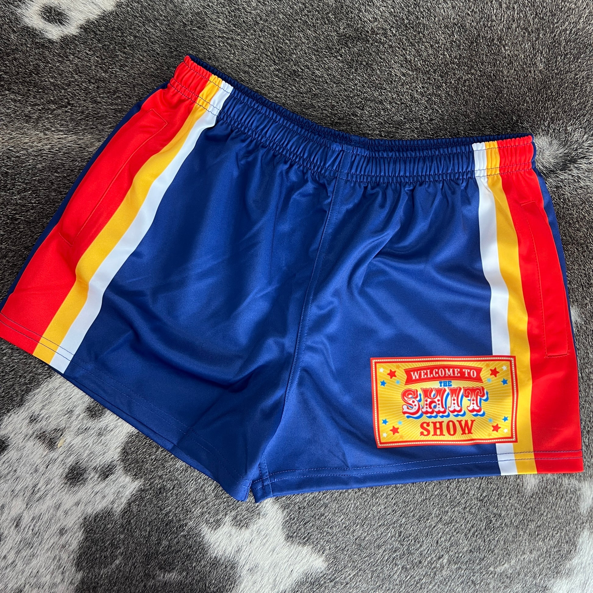 Unisex Footy Shorts - “Shit Show" - GFOUR HAT CO.