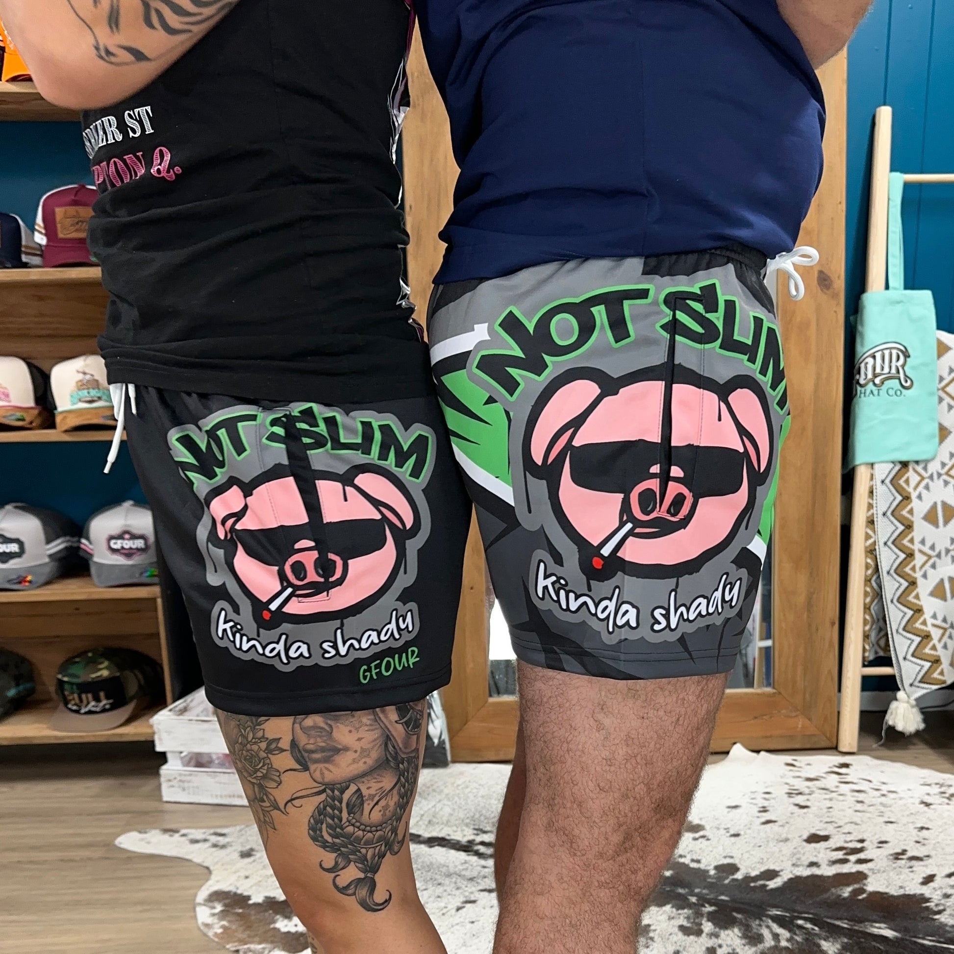 Unisex Footy Shorts - “Not Slim Kinda Shady"