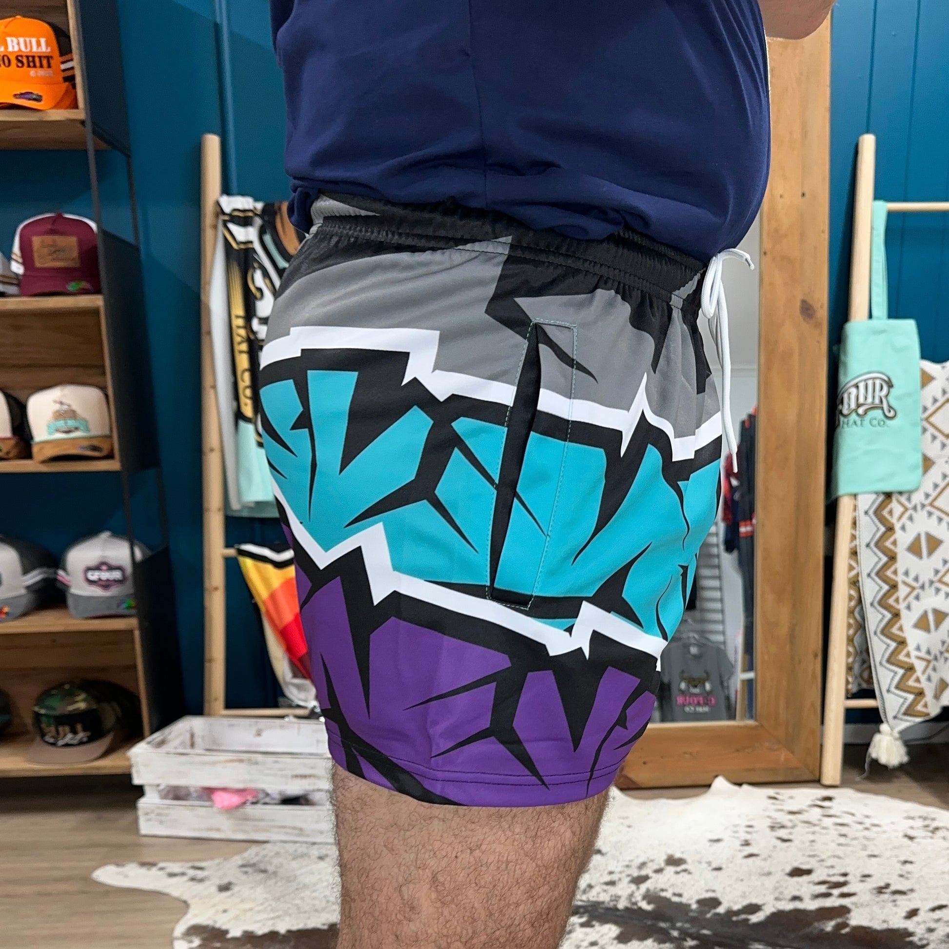 Unisex Footy Shorts - “Darkside"