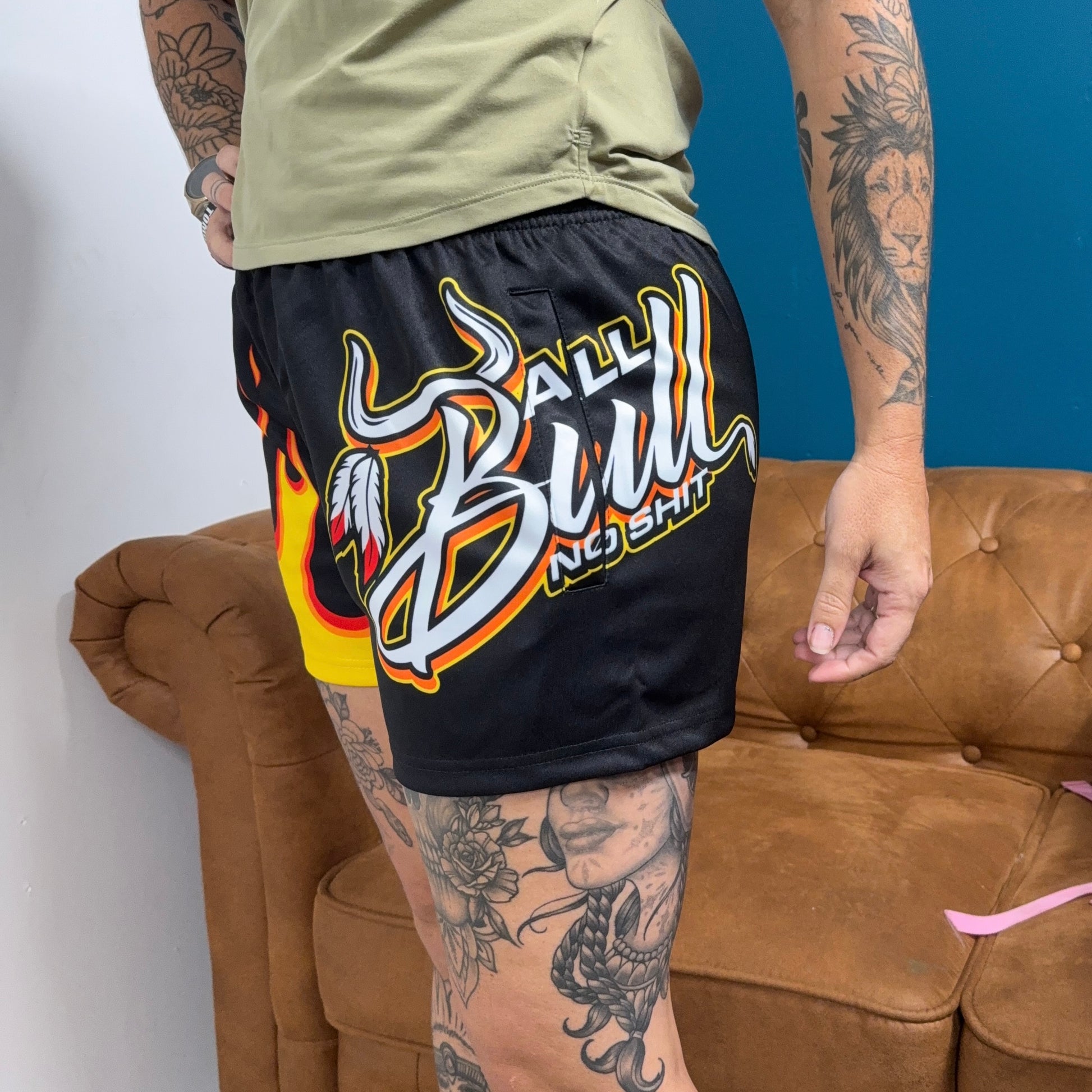 Unisex Footy Shorts - “Hot Rod”
