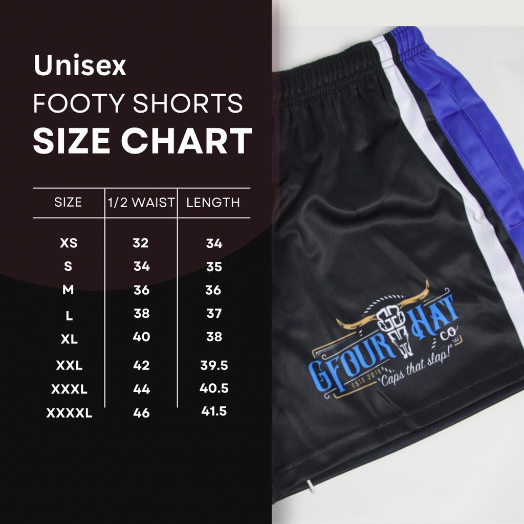 Unisex Footy Shorts - “Daisy” - GFOUR HAT CO.