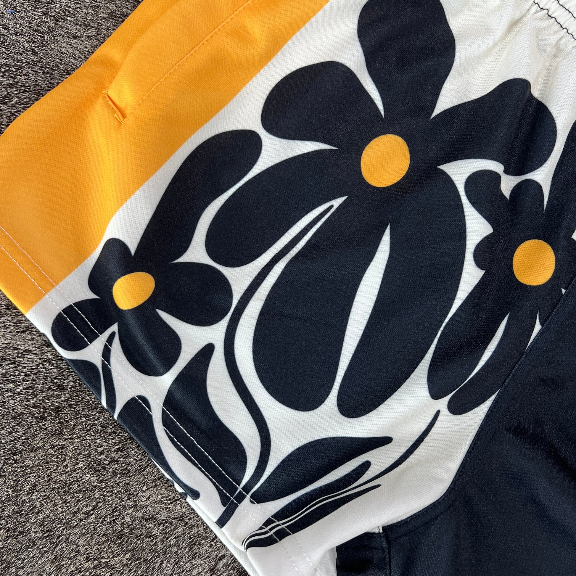 Unisex Footy Shorts - “Daisy Trip"