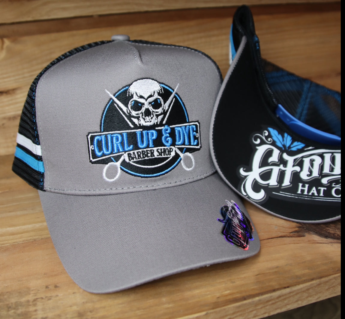 “Curl Up & Dye” - Blue