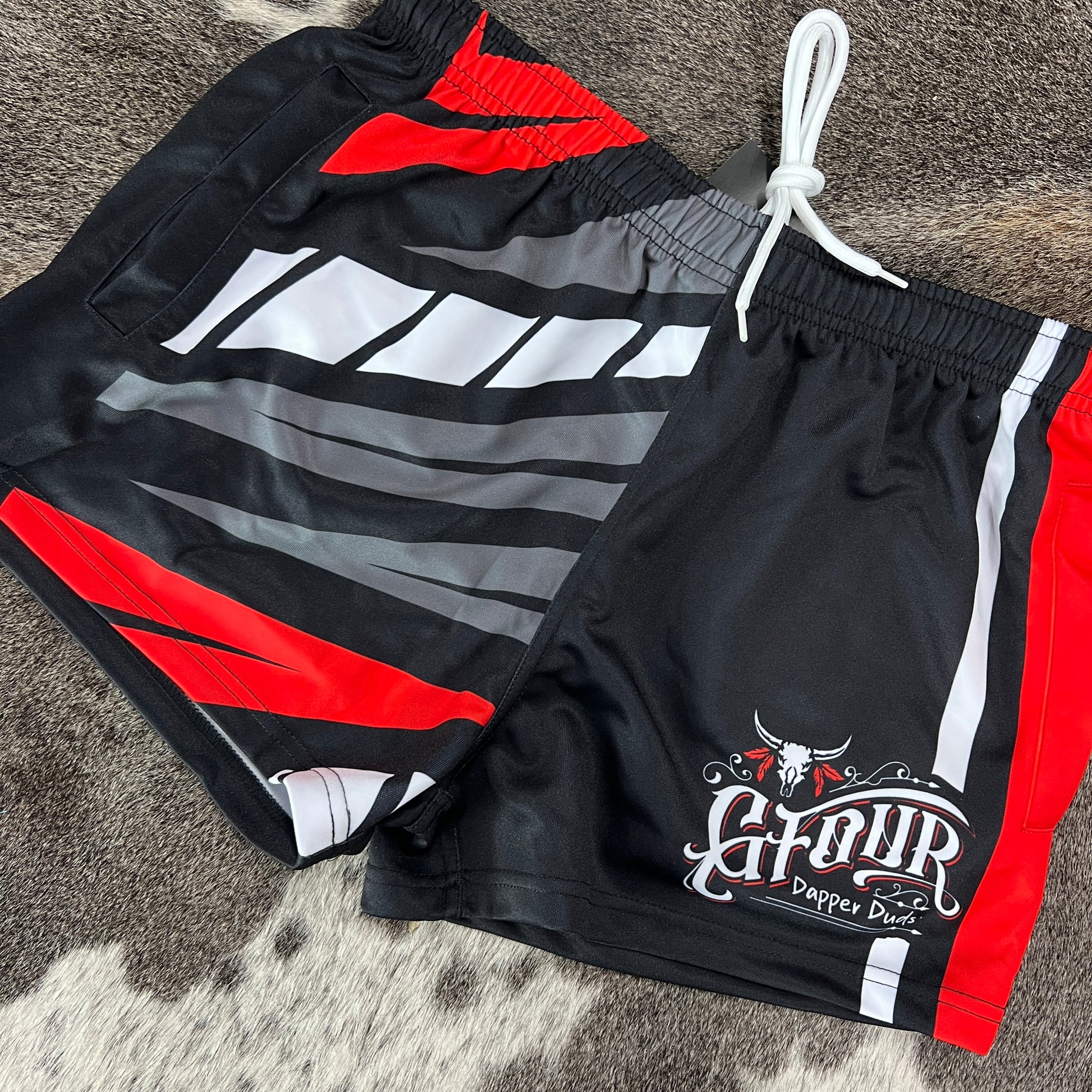 Unisex Footy Shorts - “Sin City"