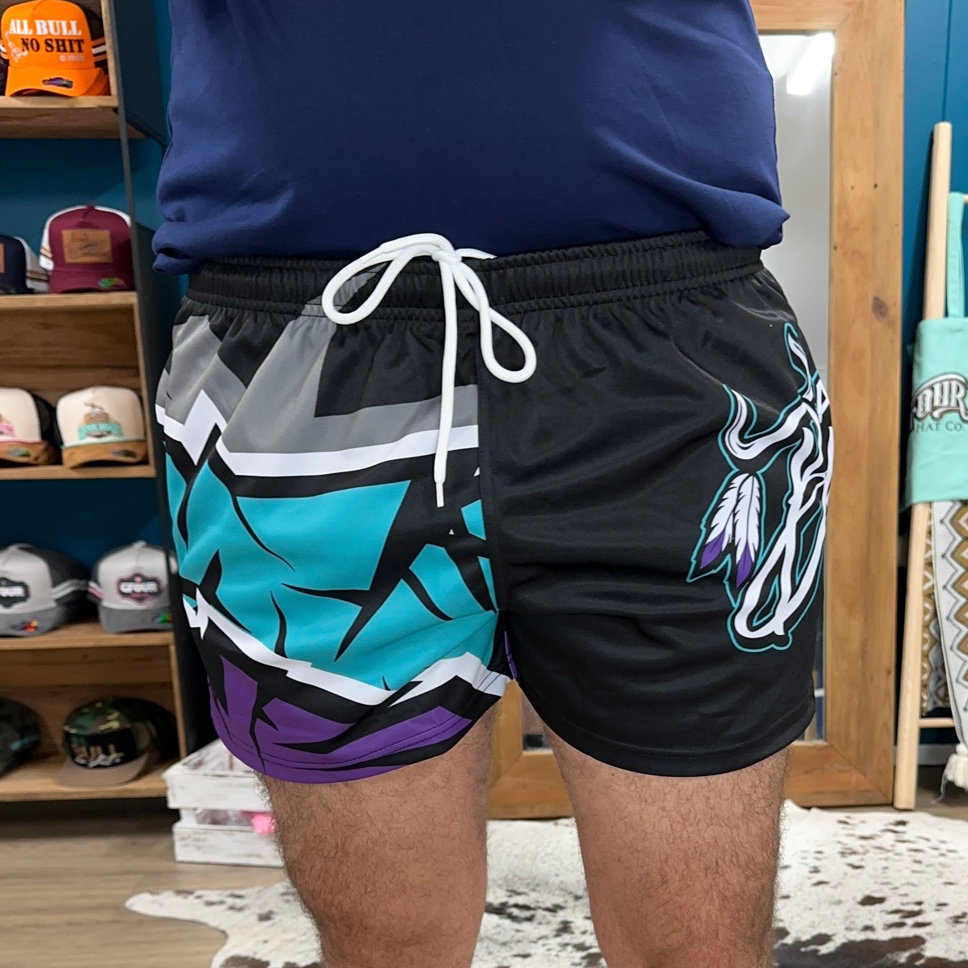 Unisex Footy Shorts - “Darkside"