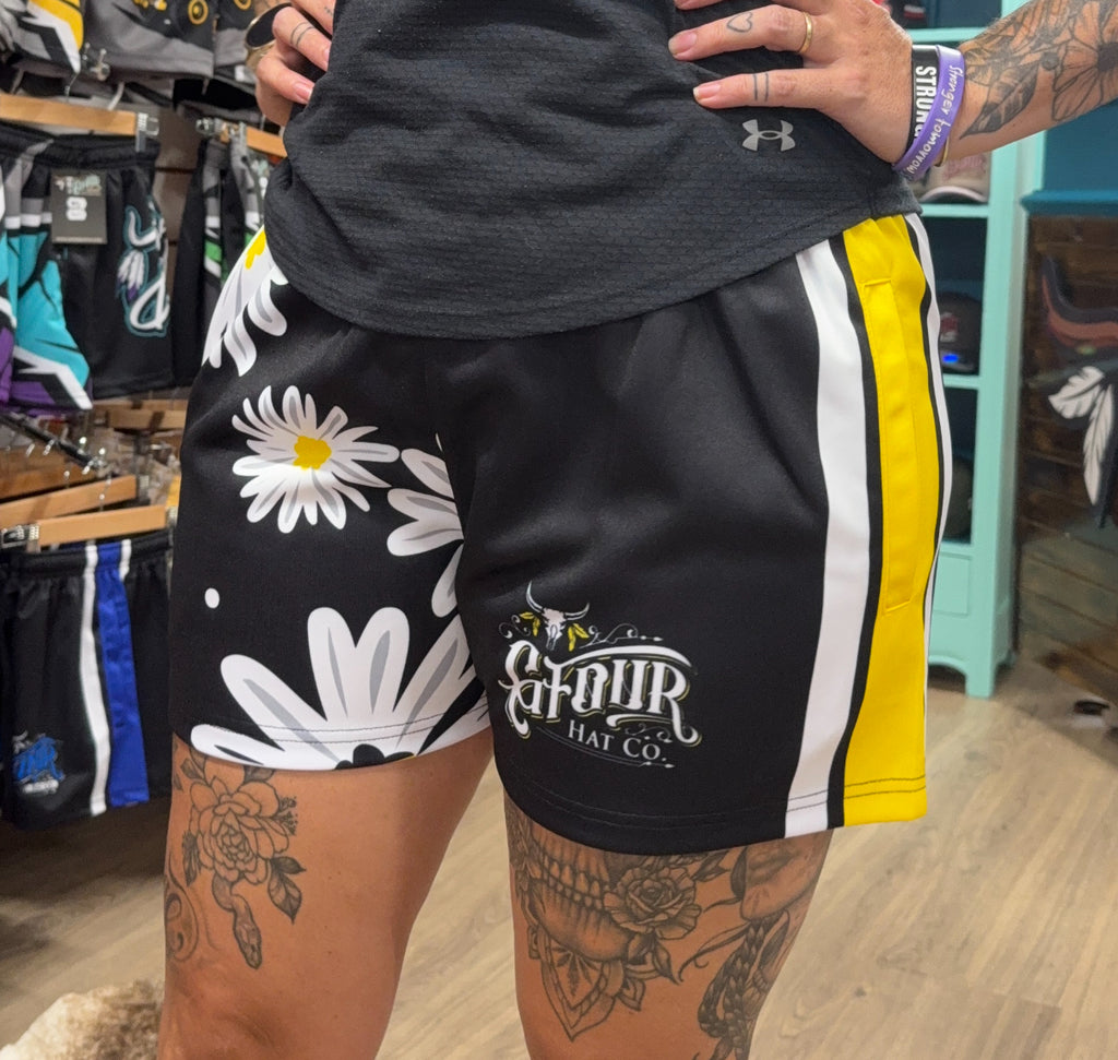 Unisex Footy Shorts - “Daisy”