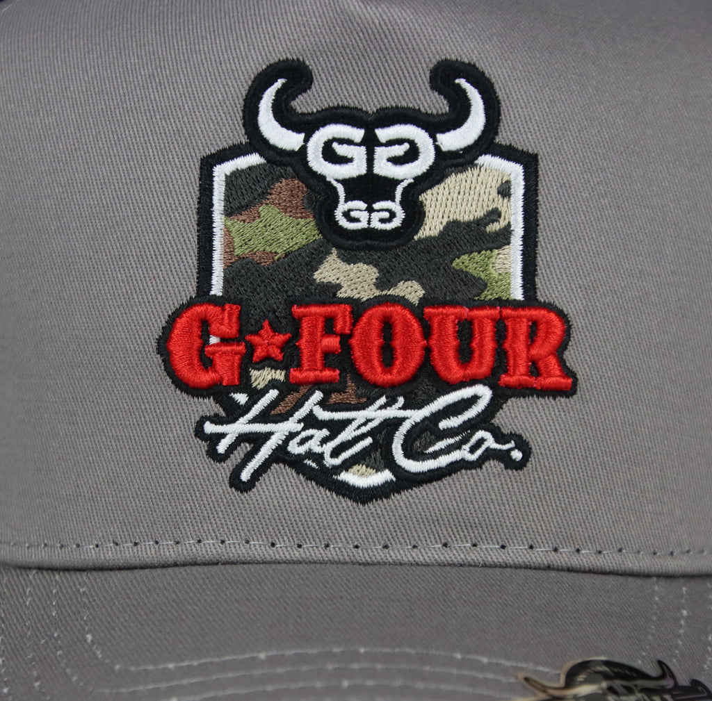 Camo Logo - Red - GFOUR HAT CO.