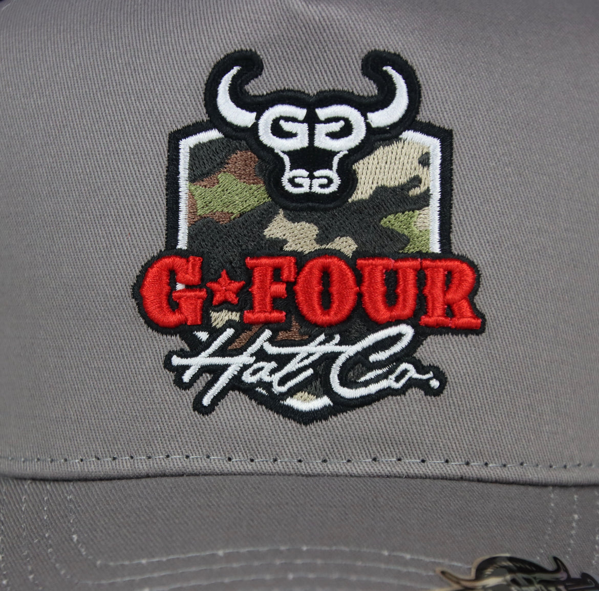 Camo Logo - Red - GFOUR HAT CO.