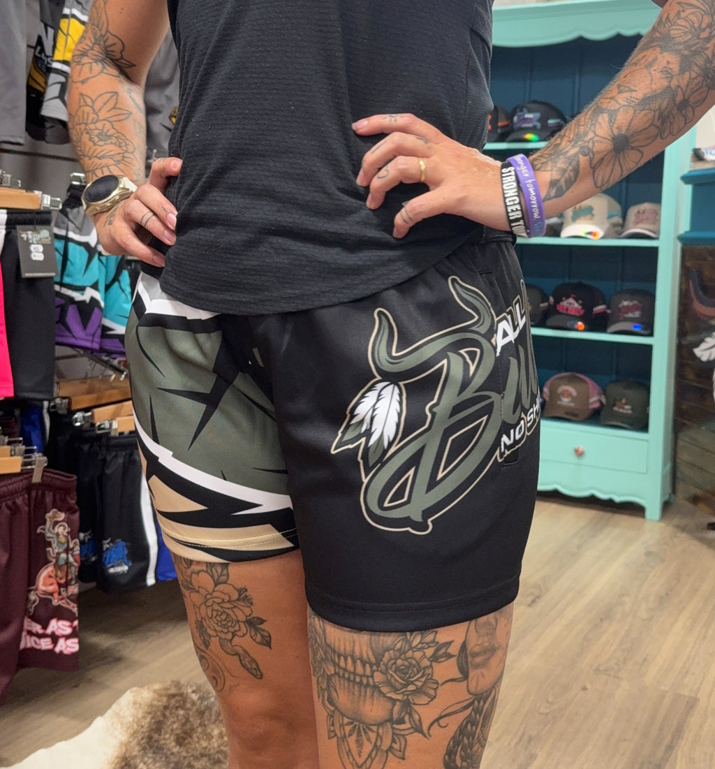 Unisex Footy Shorts - “Black Ops"