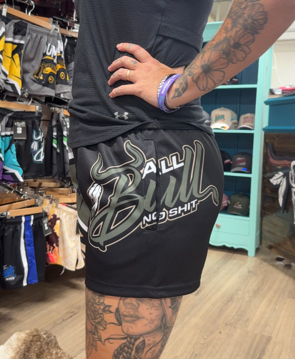 Unisex Footy Shorts - “Black Ops"