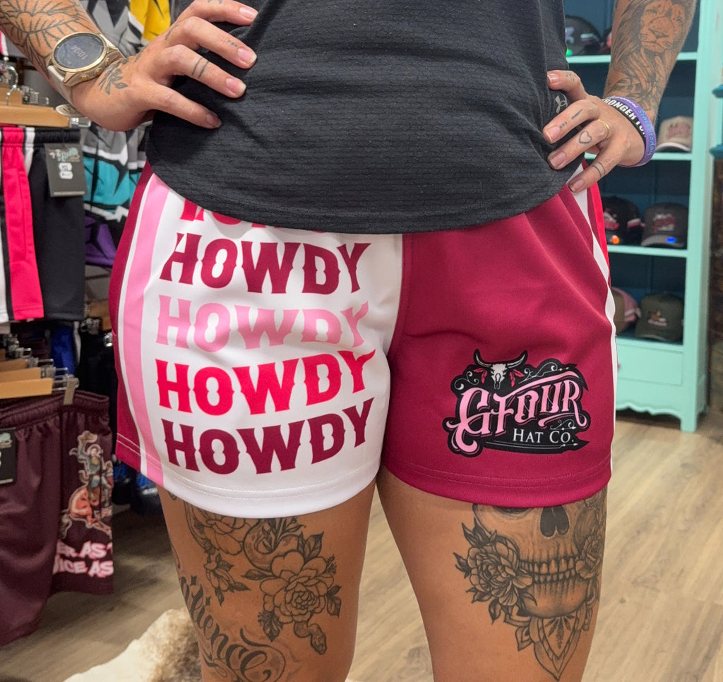 Unisex Footy Shorts - “Howdy”