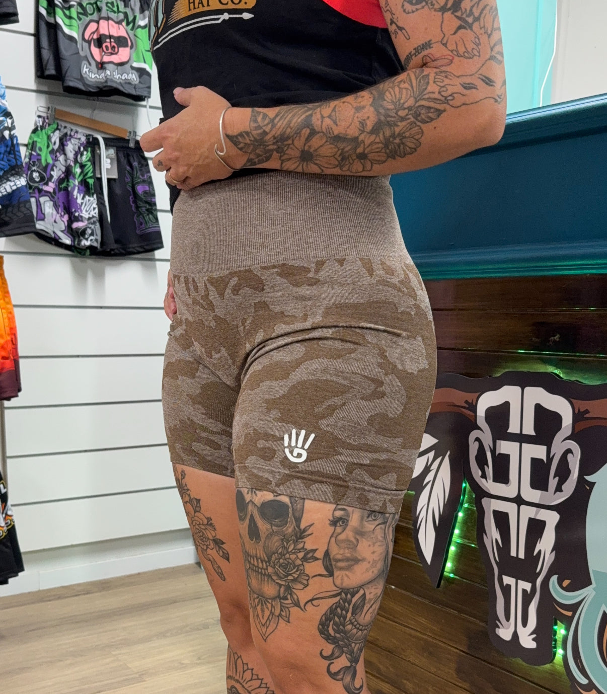 GFOUR “Dare” Shorts - Mocha Camo