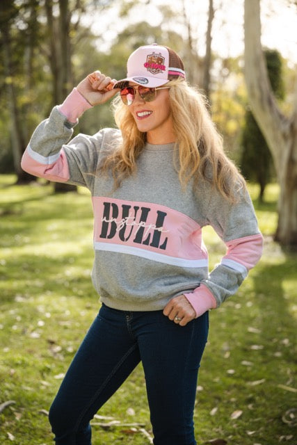 UnstoppaBULL Sweater - Pink/Grey