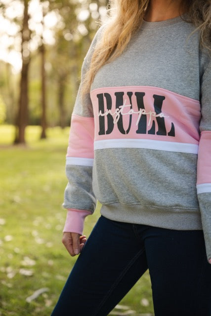 UnstoppaBULL Sweater - Pink/Grey