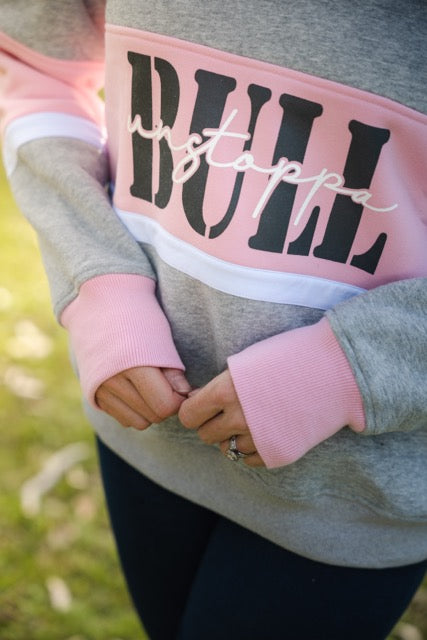 UnstoppaBULL Sweater - Pink/Grey