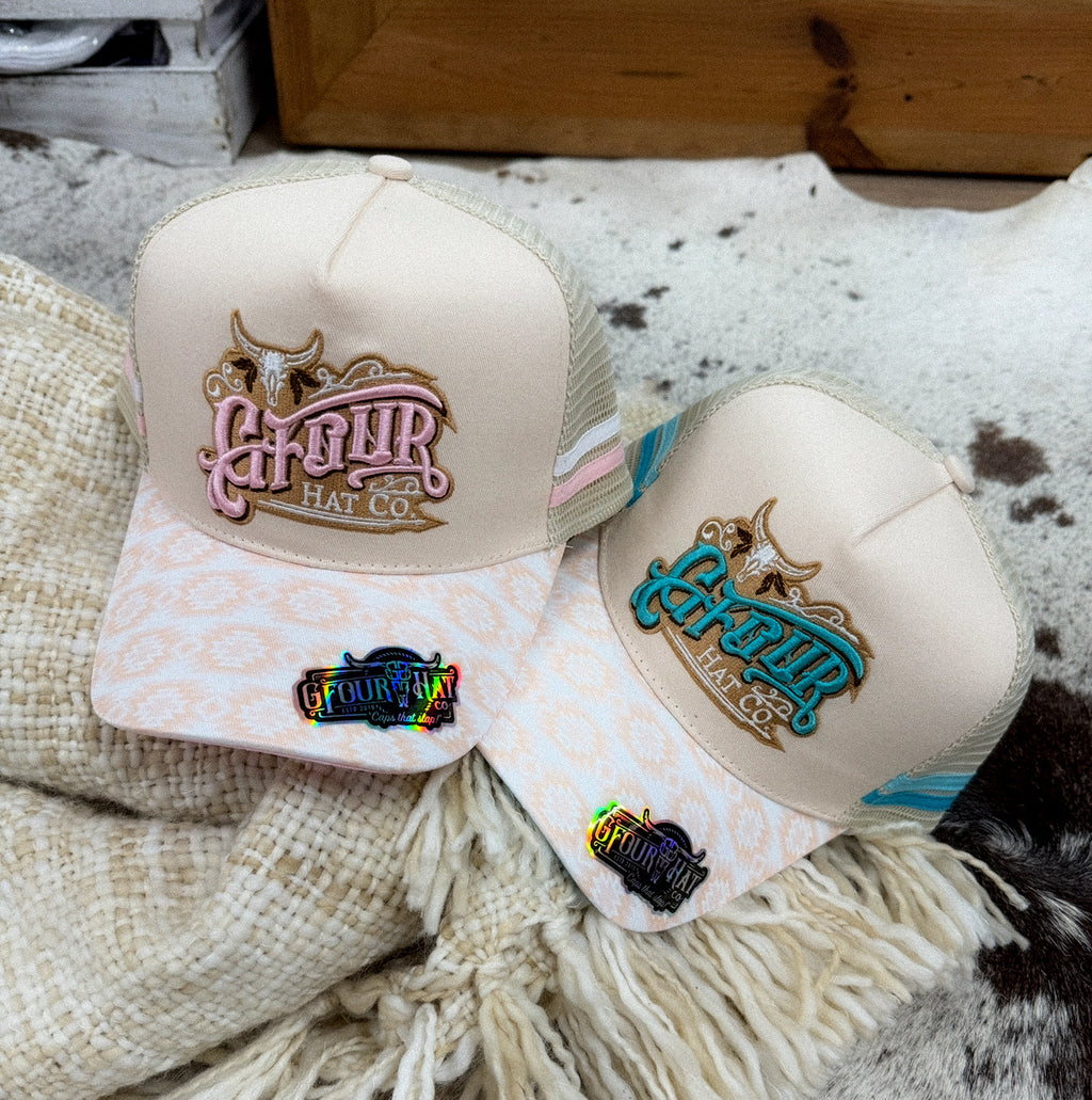 “INFINITY” 2.0 Ivory/Turquoise