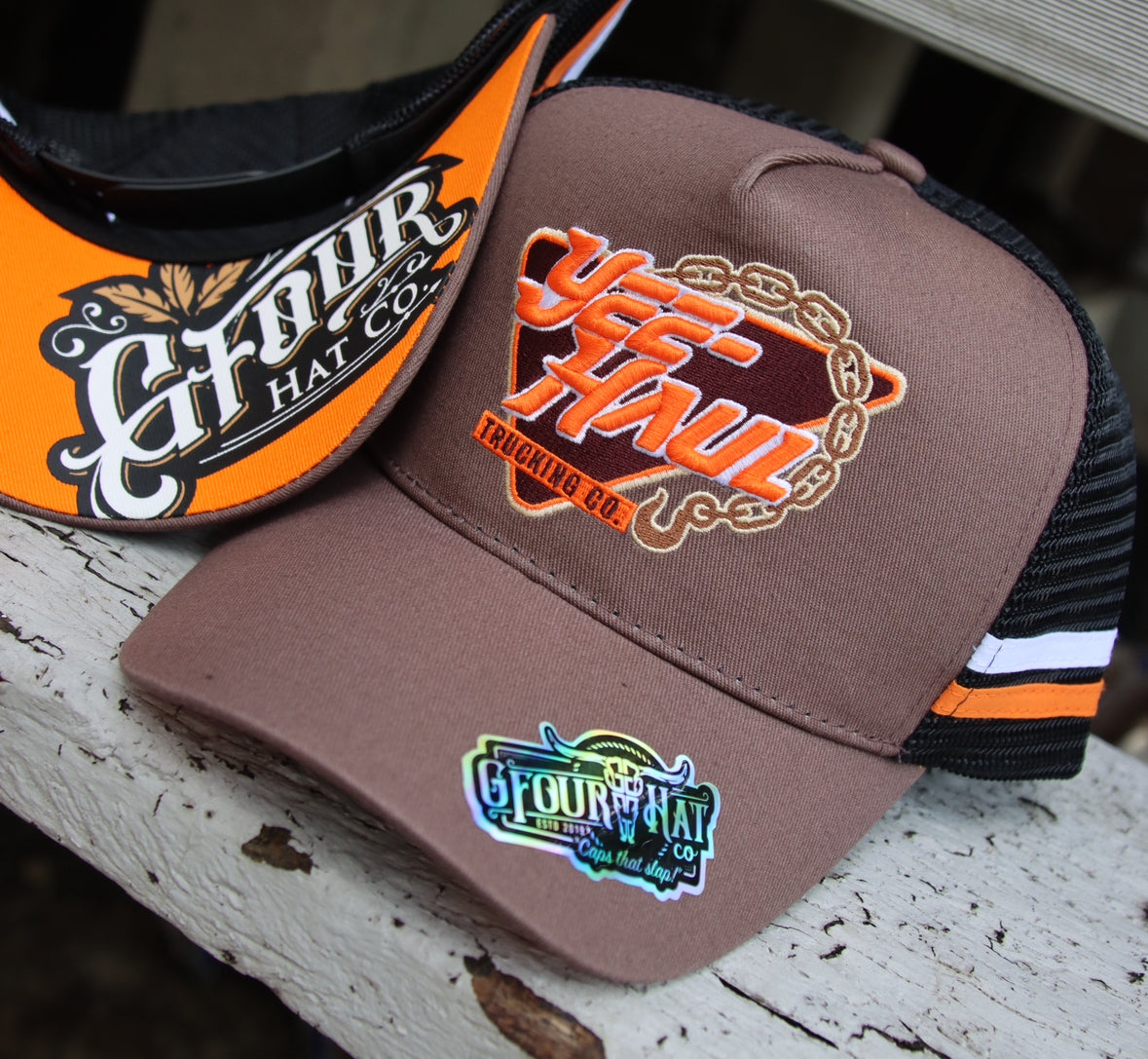 Yee-Haul - Grullo Brown/Orange - GFOUR HAT CO.