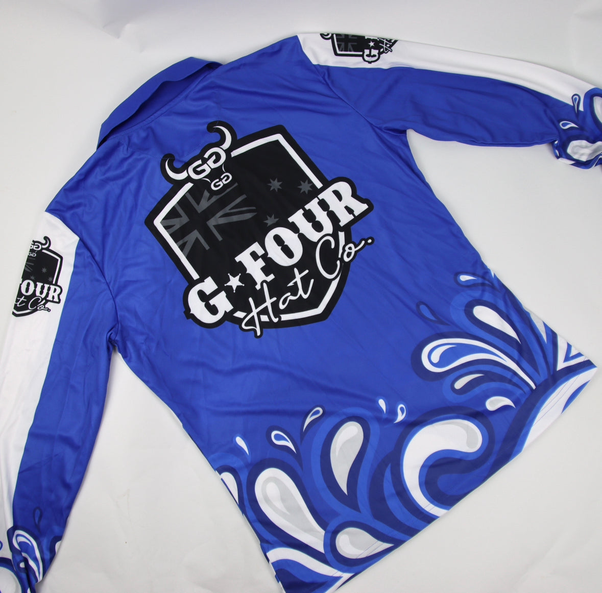 Mens Fishing Shirt - Blue Splash - GFOUR HAT CO.