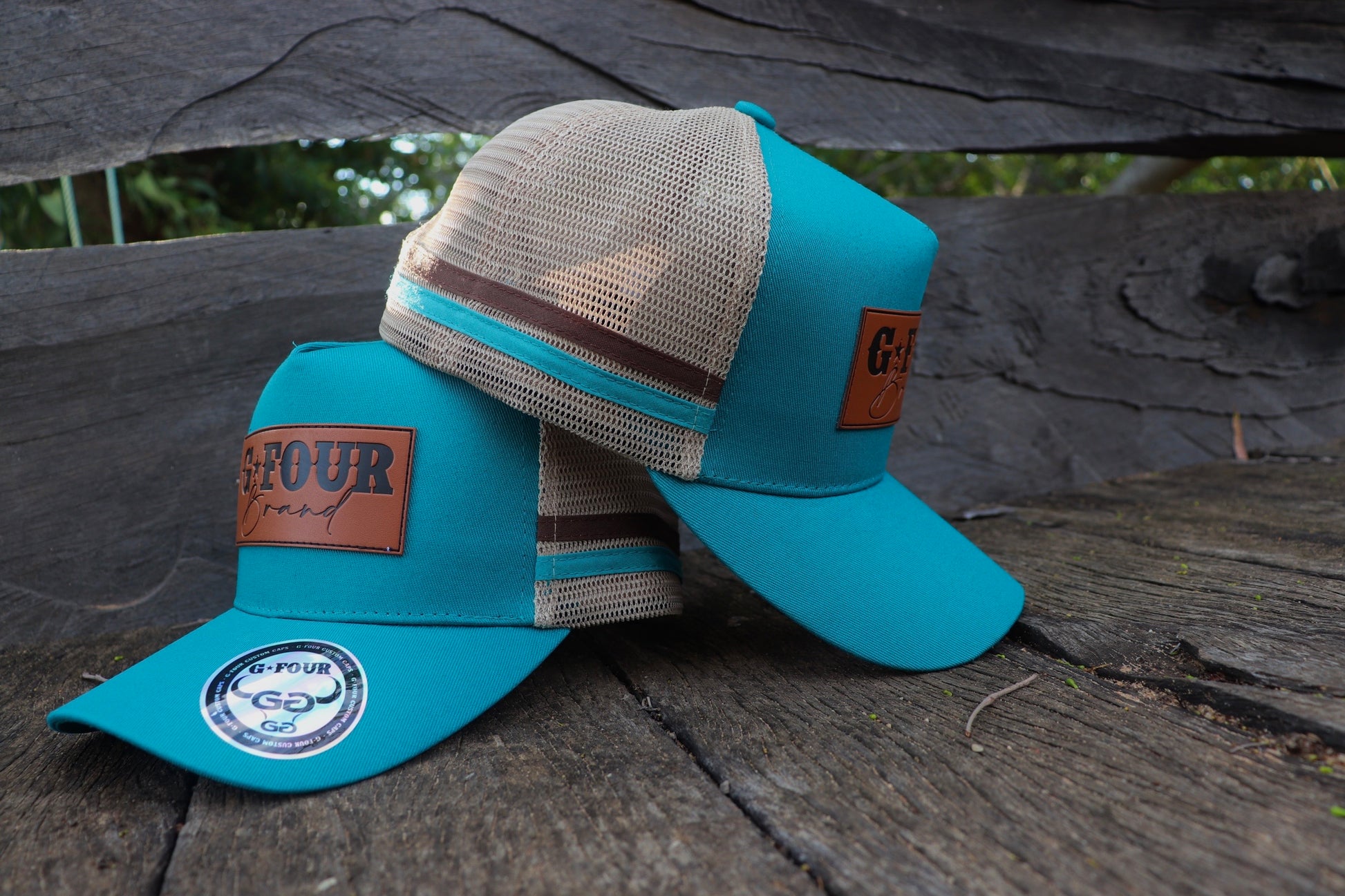 Leather Patch - Teal