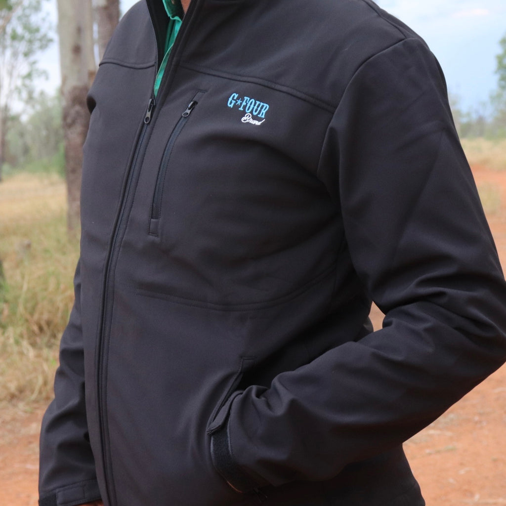 GFOUR Brand Soft Shell Jacket - Blue